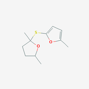 2-[(2,5-Dimethyloxolan-2-yl)sulfanyl]-5-methylfuran