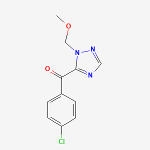 (4-Chlorophenyl)[1-(methoxymethyl)-1H-1,2,4-triazol-5-yl]methanone