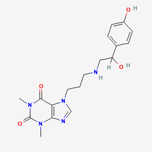 7-(3-((2-Hydroxy-2-(p-hydroxyphenyl)ethyl)amino)propyl)theophylline