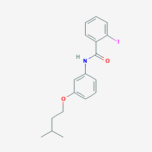 2-Iodo-N-[3-(3-methylbutoxy)phenyl]benzamide