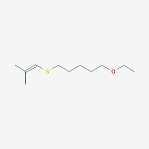 Pentane, 1-ethoxy-5-[(2-methyl-1-propenyl)thio]-