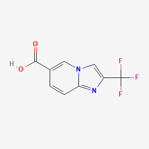 molecular formula C9H5F3N2O2 B1453717 2-(Trifluoromethyl)imidazo[1,2-a]pyridine-6-carboxylic acid CAS No. 1247585-85-8