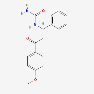 N-[3-(4-Methoxyphenyl)-3-oxo-1-phenylpropyl]urea