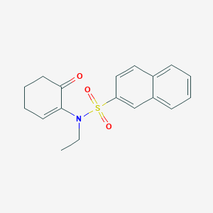 N-Ethyl-N-(6-oxocyclohex-1-en-1-yl)naphthalene-2-sulfonamide