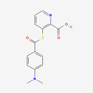 3-{[4-(Dimethylamino)benzoyl]sulfanyl}pyridine-2-carboxylic acid