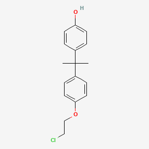 4-{2-[4-(2-Chloroethoxy)phenyl]propan-2-yl}phenol