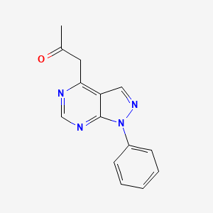 1-(1-Phenyl-1H-pyrazolo[3,4-d]pyrimidin-4-yl)propan-2-one