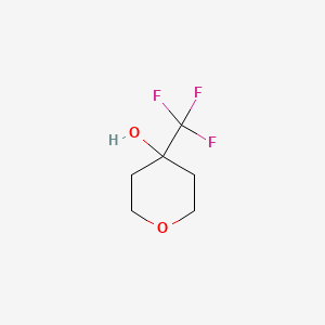 molecular formula C6H9F3O2 B1453728 4-(三氟甲基)氧杂环-4-醇 CAS No. 1251358-35-6