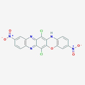 6,13-dichloro-3,10-dinitro-14H-quinoxalino[2,3-b]phenoxazine