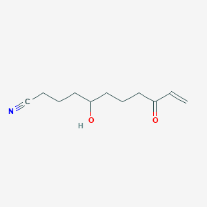 5-Hydroxy-9-oxoundec-10-enenitrile