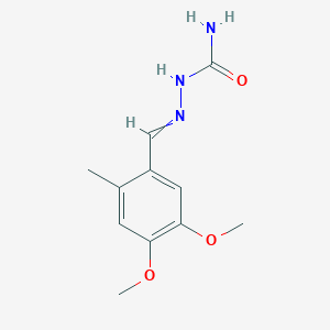 2-[(4,5-Dimethoxy-2-methylphenyl)methylidene]hydrazine-1-carboxamide