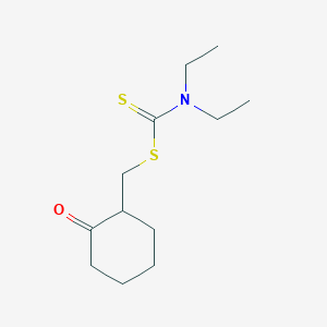 (2-Oxocyclohexyl)methyl diethylcarbamodithioate