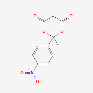 1,3-Dioxane-4,6-dione, 2-methyl-2-(4-nitrophenyl)-