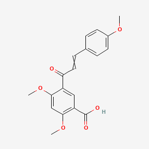 2,4-Dimethoxy-5-[3-(4-methoxyphenyl)acryloyl]benzoic acid