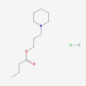 3-Piperidin-1-ylpropyl butanoate;hydrochloride