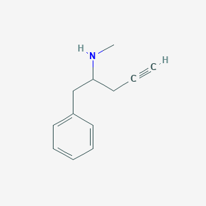 molecular formula C12H15N B1453738 Methyl(1-phenylpent-4-yn-2-yl)amine CAS No. 1248389-64-1