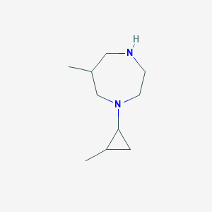 molecular formula C10H20N2 B1453741 6-Methyl-1-(2-methylcyclopropyl)-1,4-diazepane CAS No. 1249677-70-0
