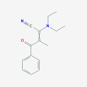 2-(Diethylamino)-3-methyl-4-oxo-4-phenylbut-2-enenitrile