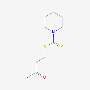 1-Piperidinecarbodithioic acid, 3-oxobutyl ester