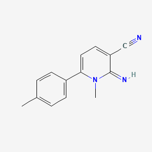 2-Imino-1-methyl-6-(4-methylphenyl)-1,2-dihydropyridine-3-carbonitrile