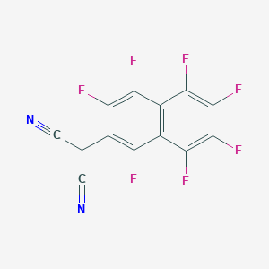 (1,3,4,5,6,7,8-Heptafluoronaphthalen-2-yl)propanedinitrile