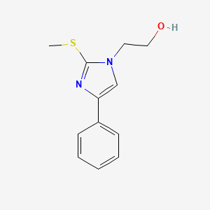 2-[2-(Methylsulfanyl)-4-phenyl-1H-imidazol-1-yl]ethan-1-ol