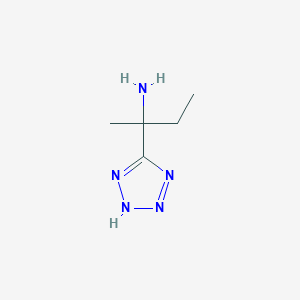 molecular formula C5H11N5 B1453747 2-(1h-四唑-5-基)丁烷-2-胺 CAS No. 1251274-21-1