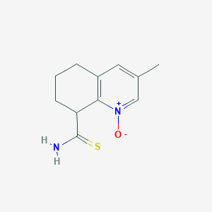 3-Methyl-1-oxo-5,6,7,8-tetrahydro-1lambda~5~-quinoline-8-carbothioamide