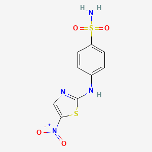 4-[(5-Nitro-1,3-thiazol-2-yl)amino]benzene-1-sulfonamide