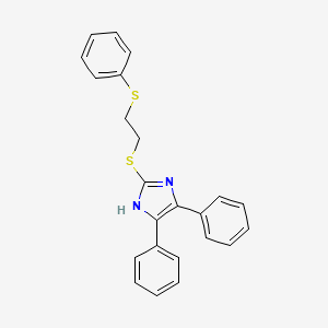 4,5-Diphenyl-2-{[2-(phenylsulfanyl)ethyl]sulfanyl}-1H-imidazole