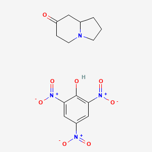 2,3,5,6,8,8a-hexahydro-1H-indolizin-7-one;2,4,6-trinitrophenol