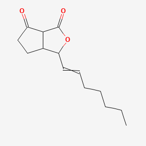 3-(Hept-1-en-1-yl)tetrahydro-1H-cyclopenta[c]furan-1,6(3H)-dione