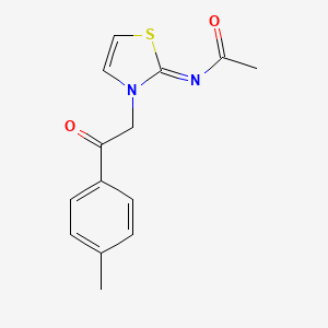 N-{3-[2-(4-Methylphenyl)-2-oxoethyl]-1,3-thiazol-2(3H)-ylidene}acetamide