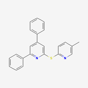 2-[(5-Methylpyridin-2-yl)sulfanyl]-4,6-diphenylpyridine