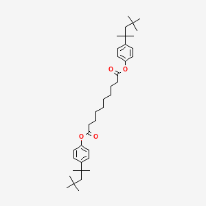 Bis[4-(2,4,4-trimethylpentan-2-YL)phenyl] decanedioate