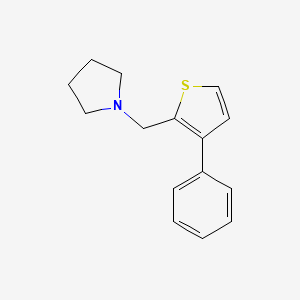 1-[(3-Phenylthiophen-2-yl)methyl]pyrrolidine