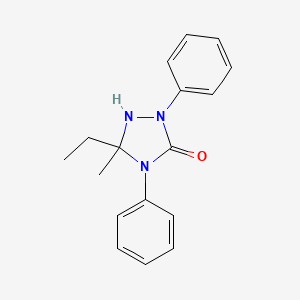 1,2,4-Triazolidin-3-one, 5-ethyl-5-methyl-2,4-diphenyl-