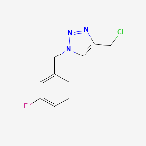 molecular formula C10H9ClFN3 B1453767 4-(chloromethyl)-1-(3-fluorobenzyl)-1H-1,2,3-triazole CAS No. 1247179-50-5