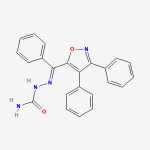 [(E)-[(3,4-diphenyl-1,2-oxazol-5-yl)-phenylmethylidene]amino]urea