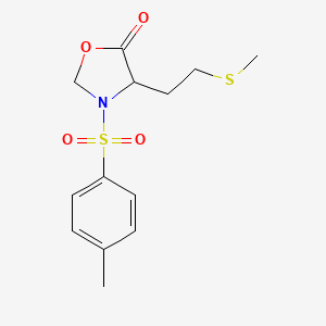 3-(4-Methylbenzene-1-sulfonyl)-4-[2-(methylsulfanyl)ethyl]-1,3-oxazolidin-5-one