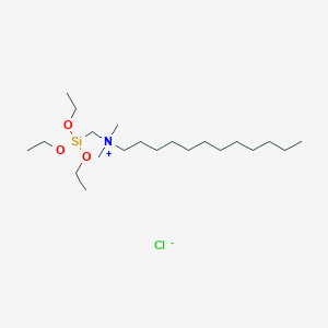 N,N-Dimethyl-N-[(triethoxysilyl)methyl]dodecan-1-aminium chloride