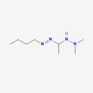 Diazene, butyl[1-(2,2-dimethylhydrazino)ethyl]-