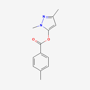 1,3-Dimethyl-1H-pyrazol-5-yl 4-methylbenzoate