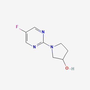 molecular formula C8H10FN3O B1453777 1-(5-氟嘧啶-2-基)吡咯烷-3-醇 CAS No. 1261233-86-6