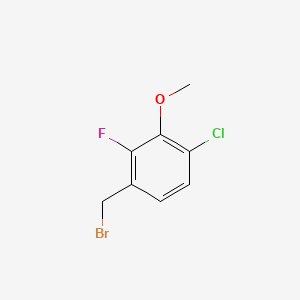 molecular formula C8H7BrClFO B1453778 4-氯-2-氟-3-甲氧基苄溴 CAS No. 1323966-35-3