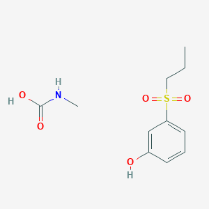 Methylcarbamic acid;3-propylsulfonylphenol