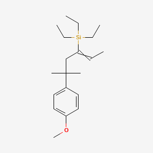 Triethyl[5-(4-methoxyphenyl)-5-methylhex-2-en-3-yl]silane