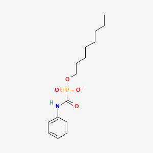 Octoxy(phenylcarbamoyl)phosphinate