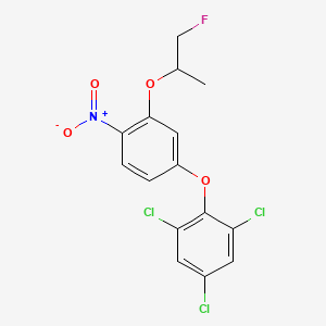 1,3,5-Trichloro-2-{3-[(1-fluoropropan-2-yl)oxy]-4-nitrophenoxy}benzene