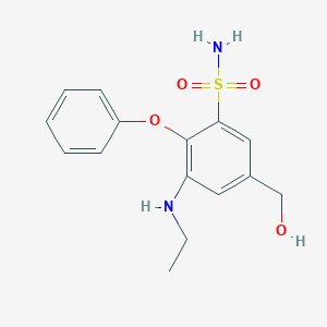 3-(Ethylamino)-5-(hydroxymethyl)-2-phenoxybenzene-1-sulfonamide